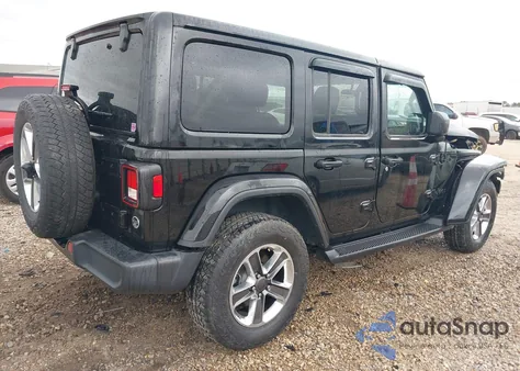 2020 Jeep Wrangler Unlimited Sahara Altitude 4X4 from USA, damaged, VIN 1C4HJXEN3LW242876